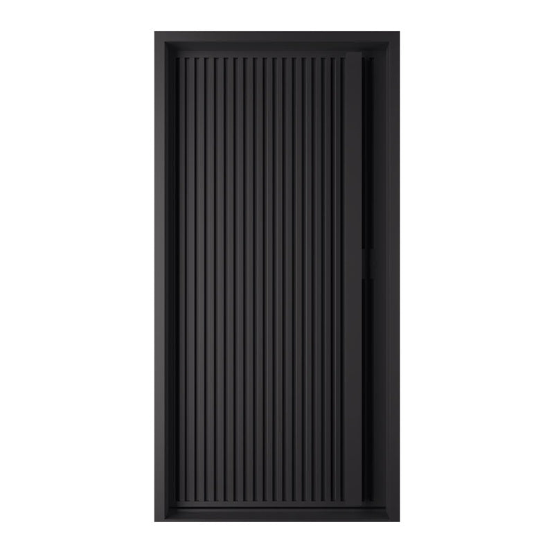 usirondoor Modern batten iron entry door