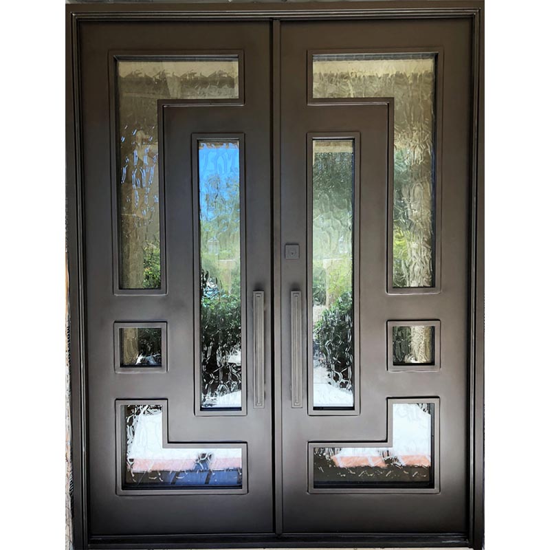 Modern Black Iron Front Door