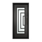 Modern Iron Entry Single Door