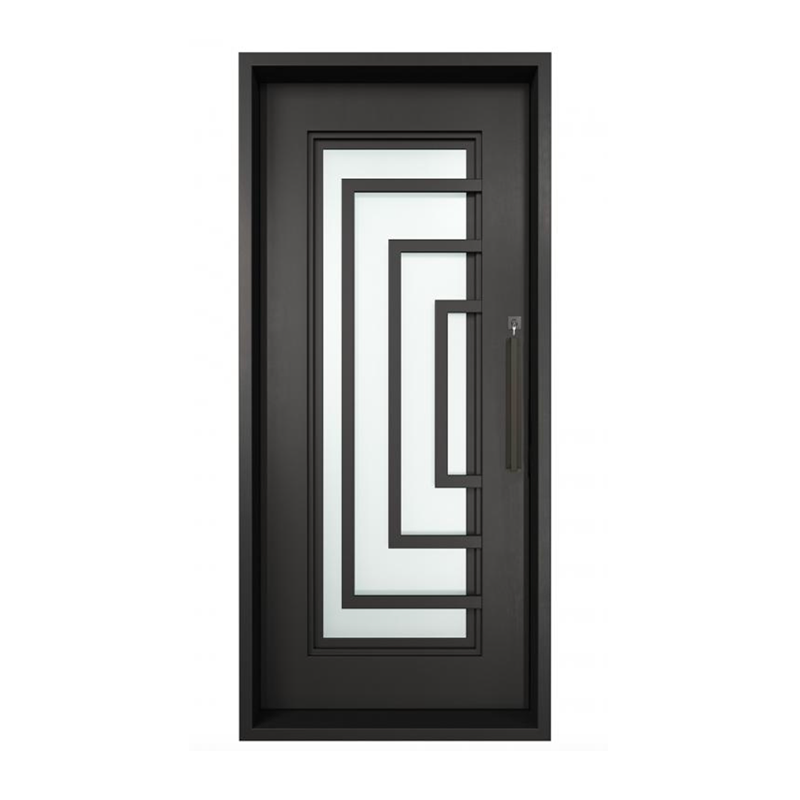 Modern Iron Entry Single Door