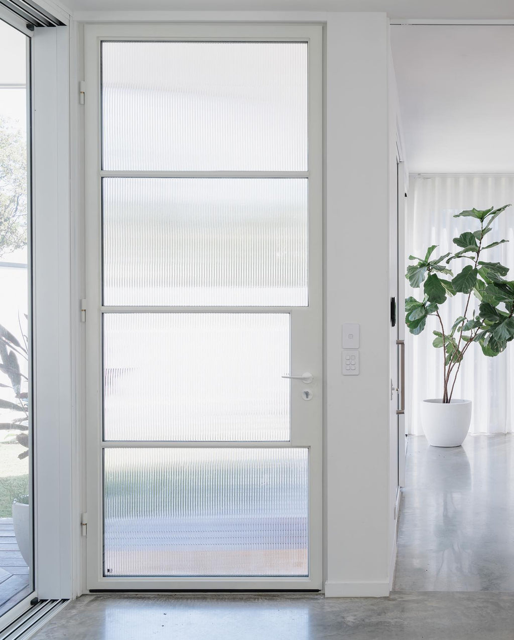 usirondoor-Custom interior white steel single door