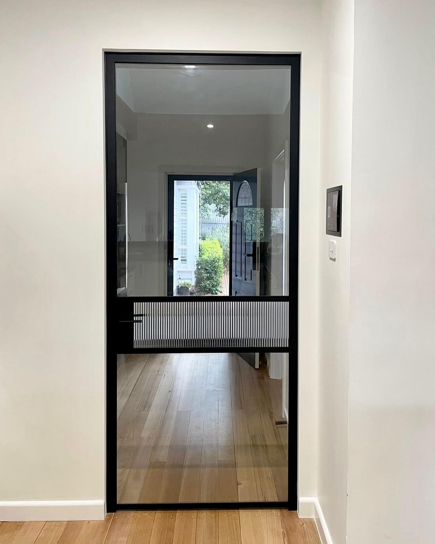 usirondoor- Sleek Modern Style Steel Glass Interior Double Door