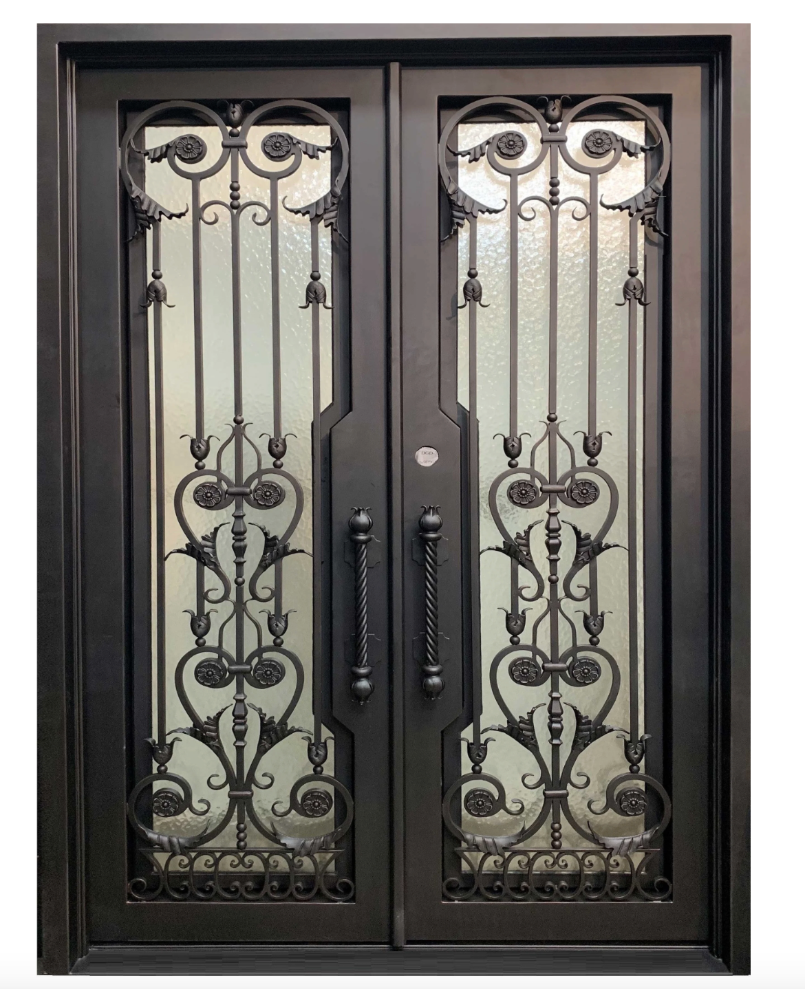 usirondoor Ornate wrought iron double door