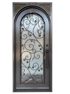 usirondoor Wrought iron single door grape design door