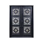 usirondoor Luxury style Wrought Iron Double Front Door
