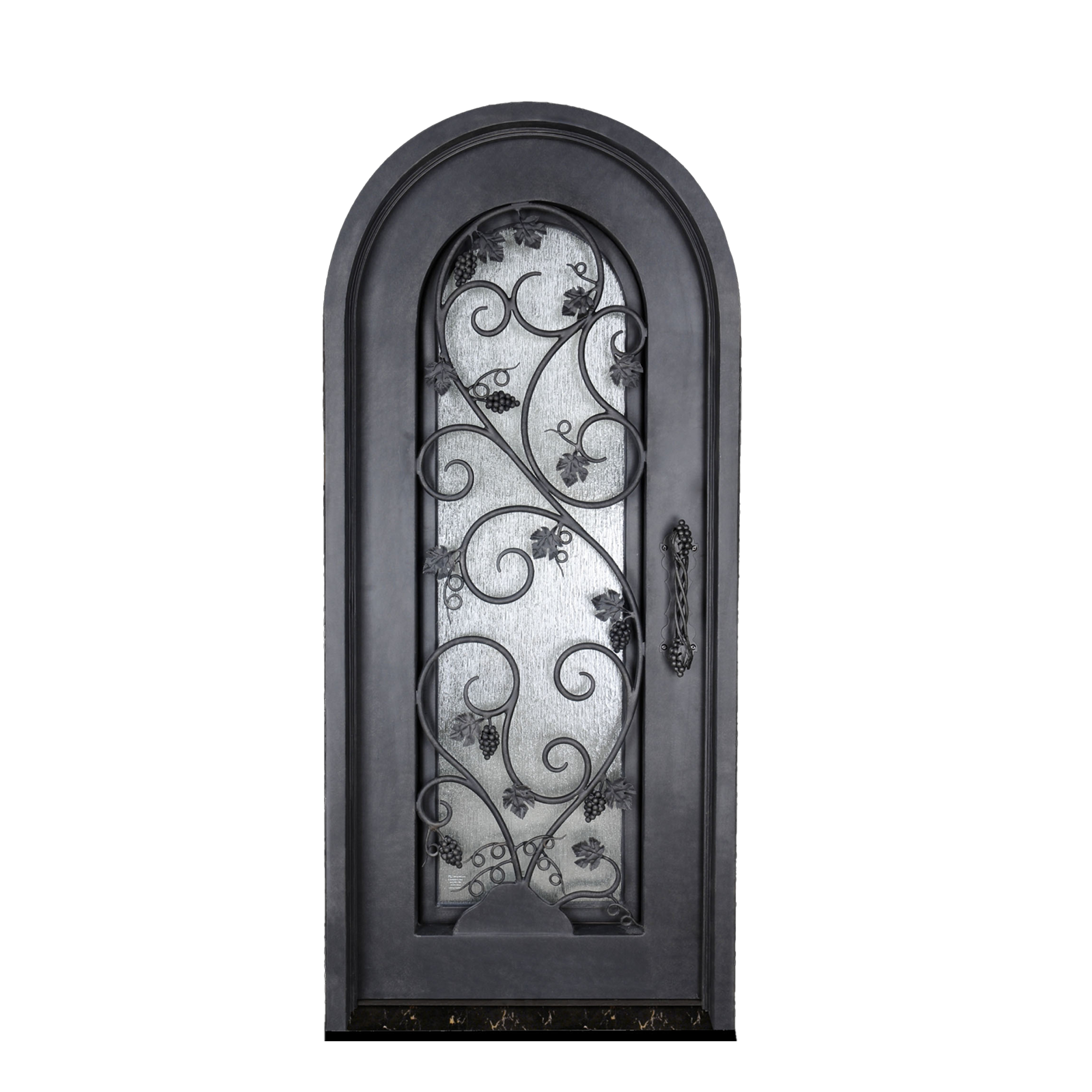 Custom Iron Door with Grape Vine Design