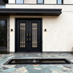usirondoor  modern double iron entry door